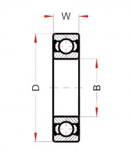 Подшипник Высокотемпературные подшипники Подшипник 6008 BHTS ZZ C4 220°-250° по выгодным ценам Хабаровск
