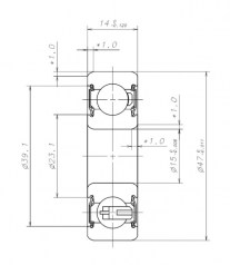 Подшипник Генераторные подшипники Подшипник B15-86AT1XDDG3 W-G01 по выгодным ценам Хабаровск